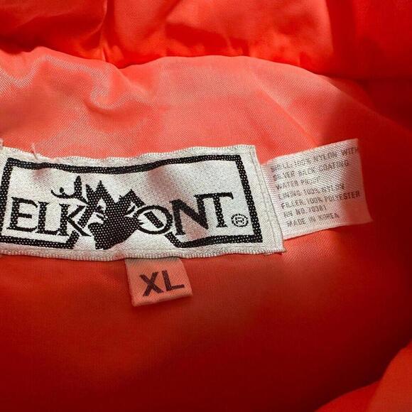 Vintage Camouflage Blaze Orange Zip Vest Men’s XL Extra Large Elkmont Hunting - Picture 4 of 15